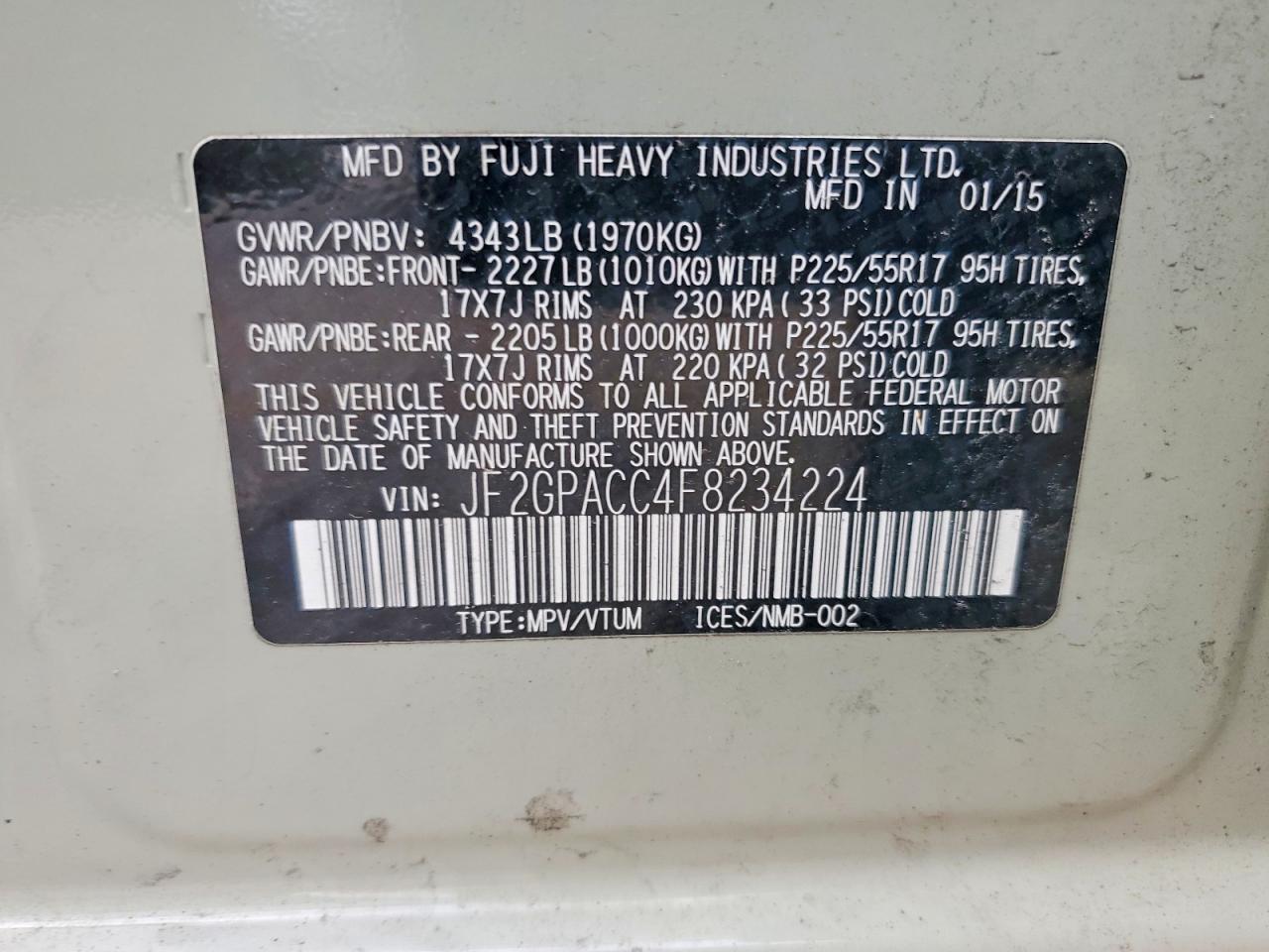 Subaru Xv 2.0 Premium