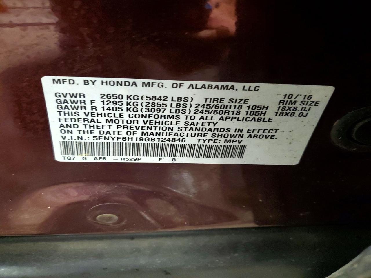Honda Pilot Lx