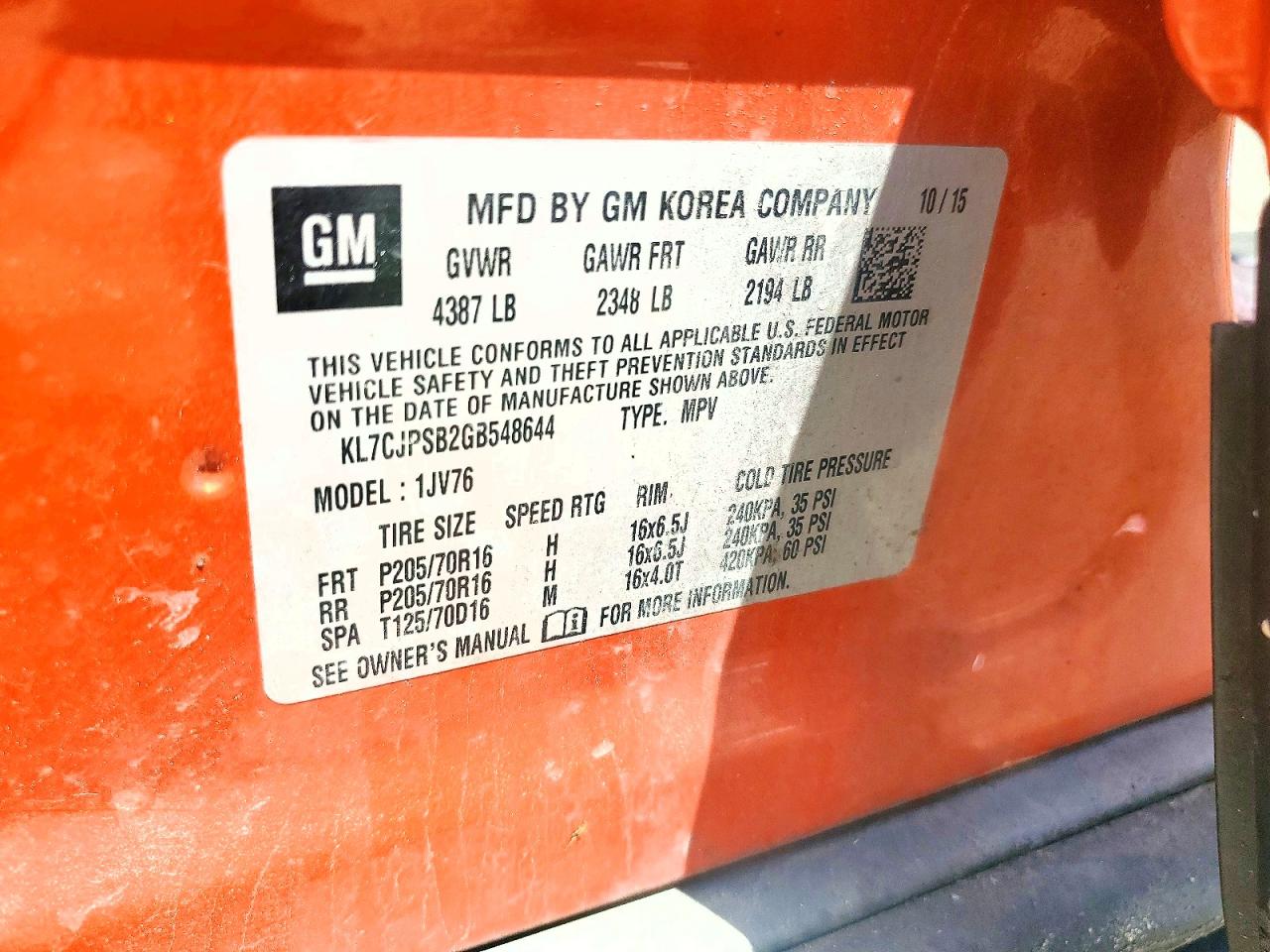 Chevrolet Trax 1lt