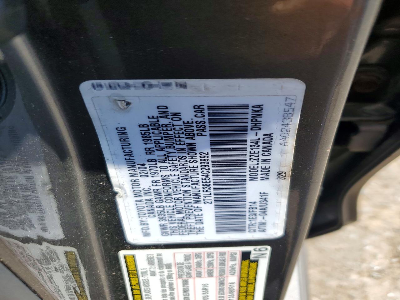 Toyota Matrix Xr