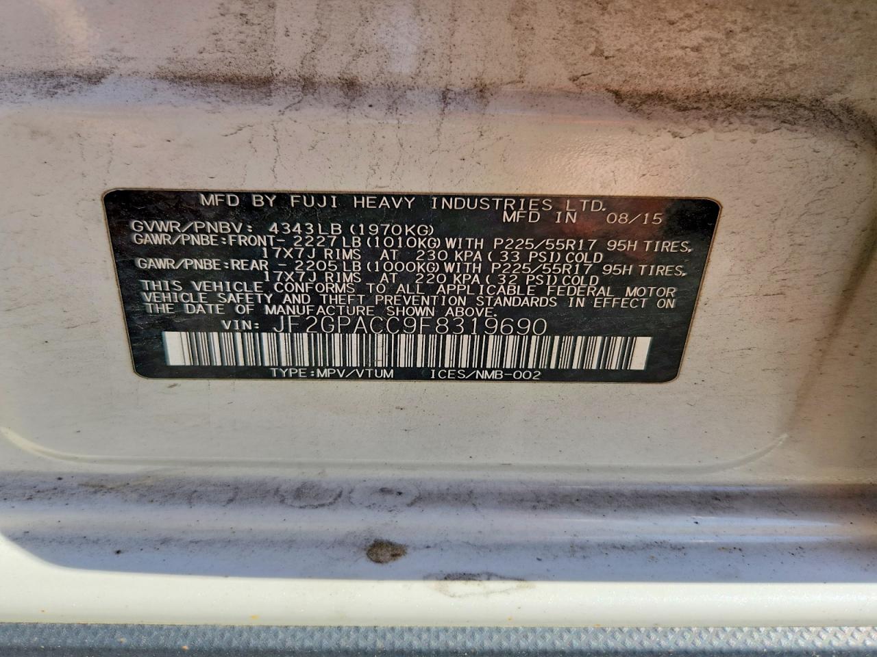 Subaru Xv 2.0 Premium