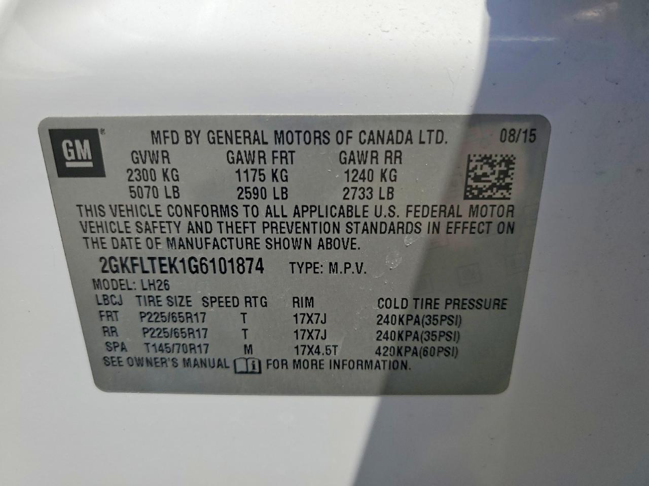 GMC Terrain Sle