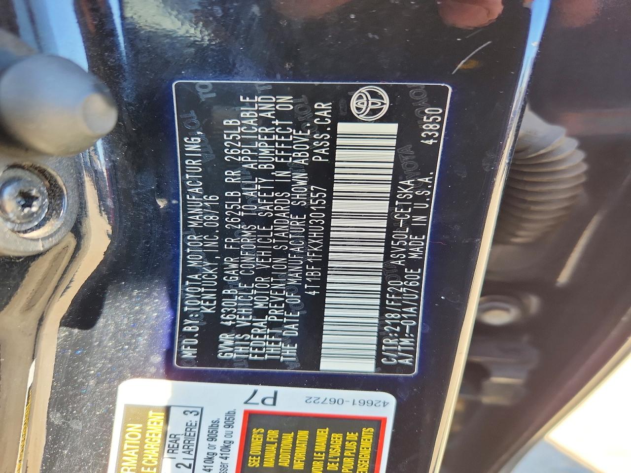 Toyota Camry Se