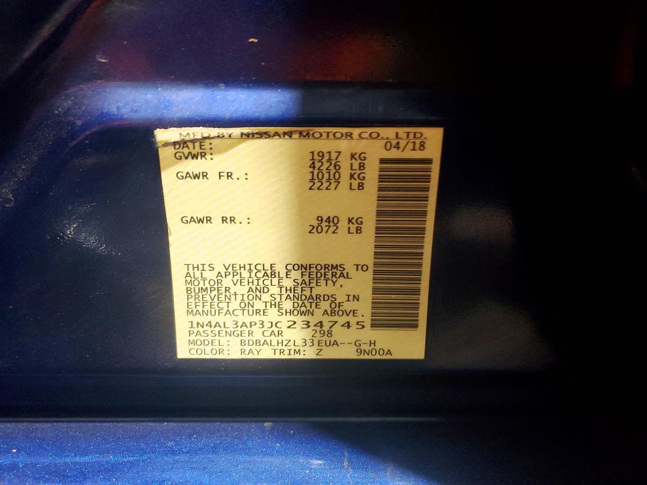 Nissan Altima 2.5 Sr