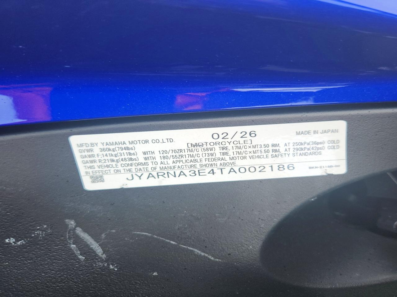 Yamaha Yzf890