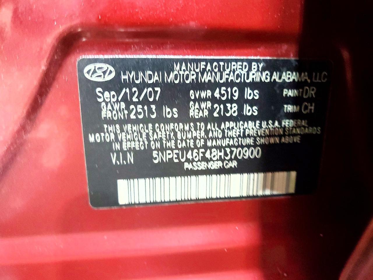 Hyundai SONATA Se V6