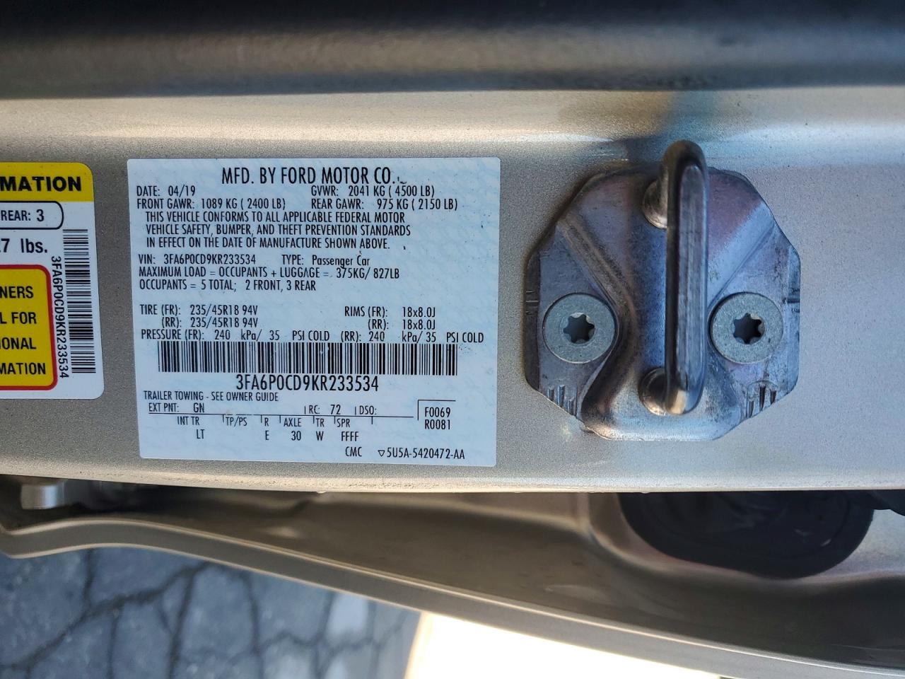Ford Fusion Sel