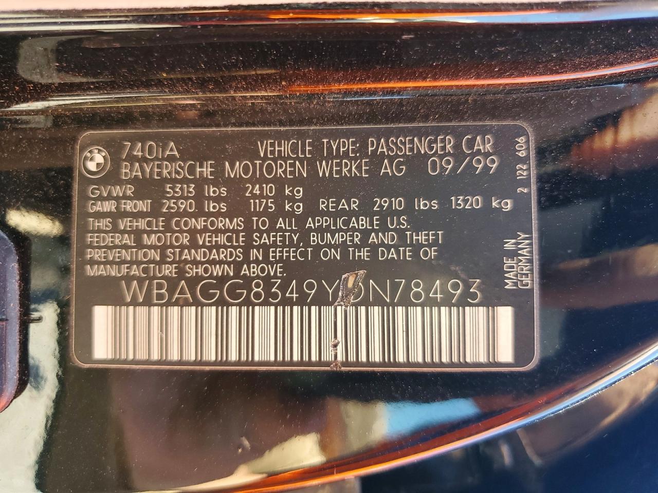 BMW 7 Series I Automatic