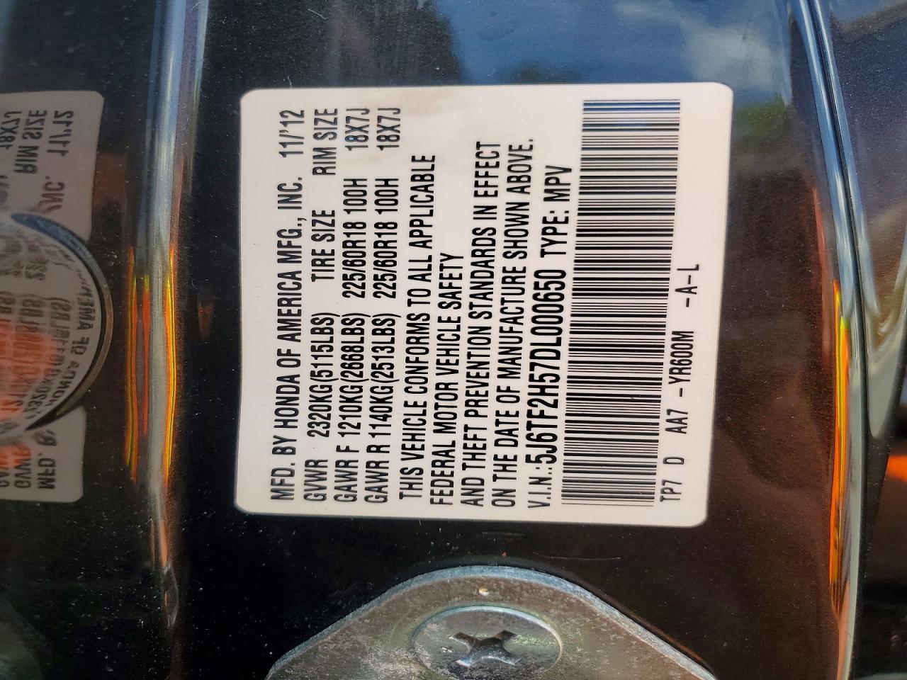 Honda Crosstour Exl
