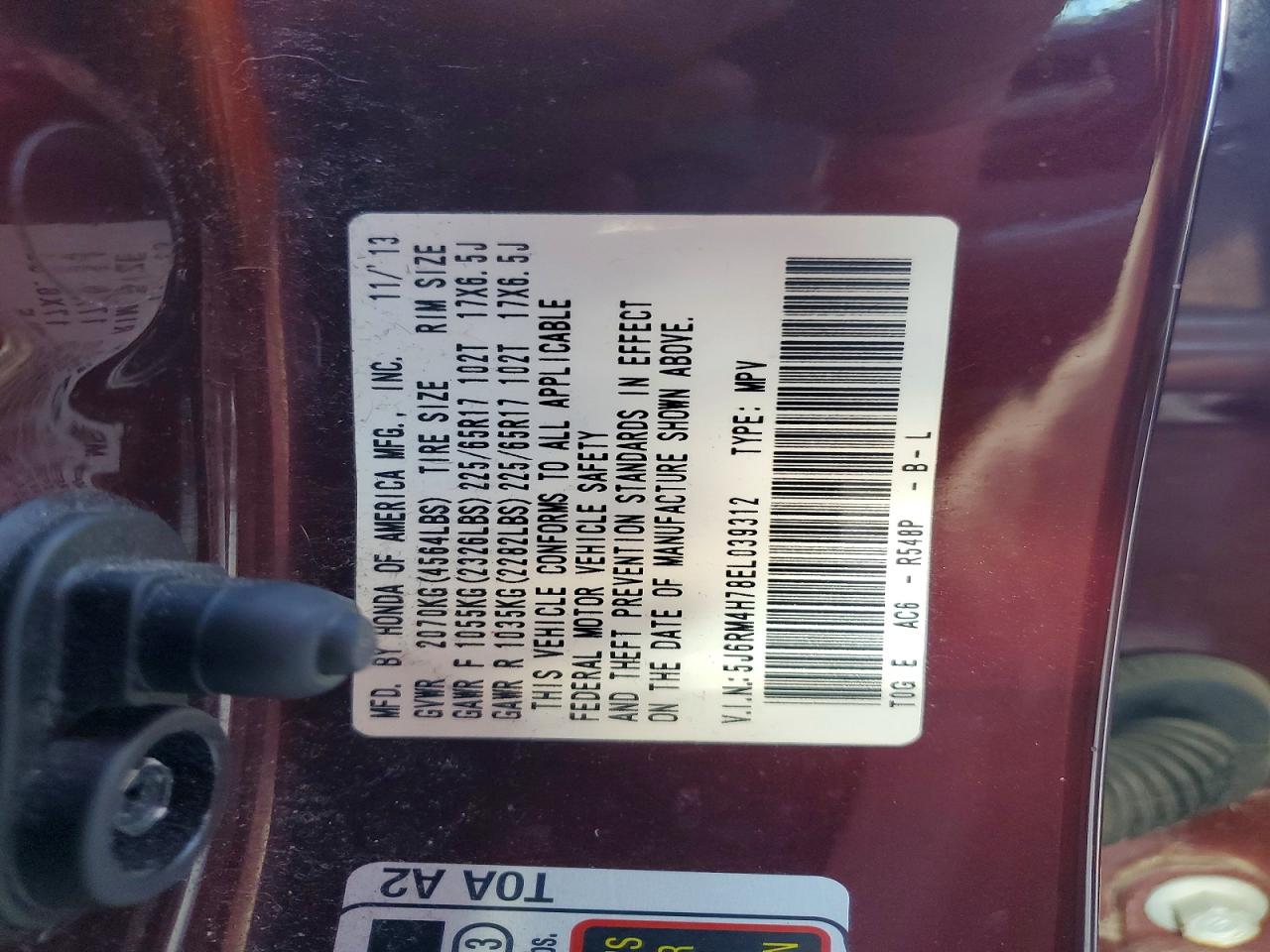 Honda Crv Exl