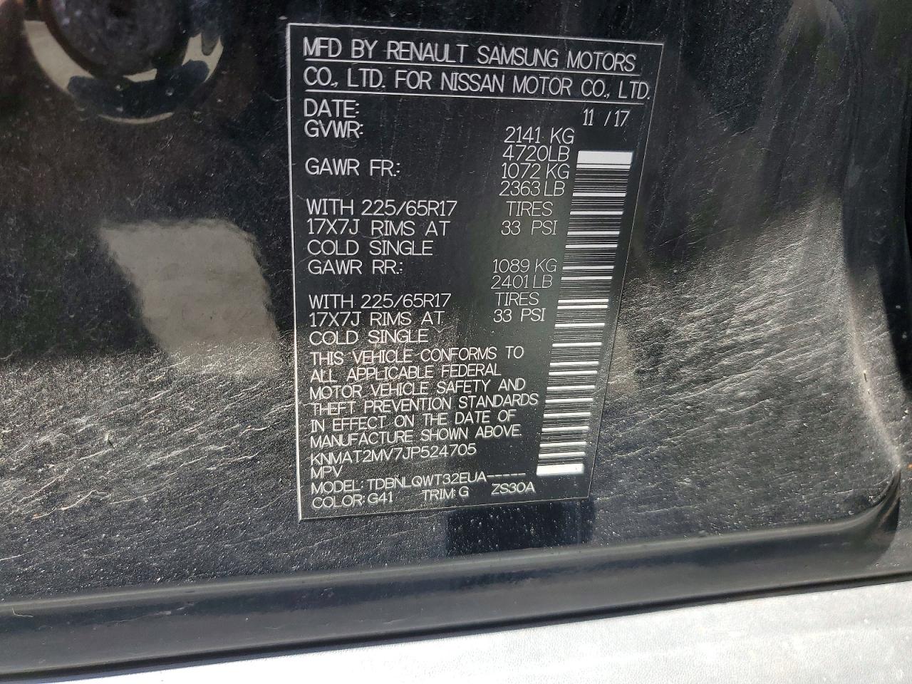 Nissan Rogue Sv