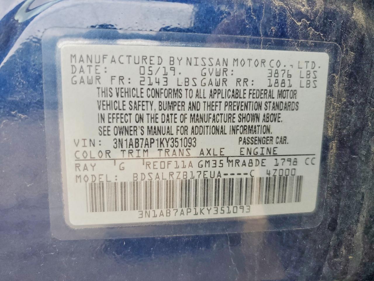 Nissan Sentra Sr
