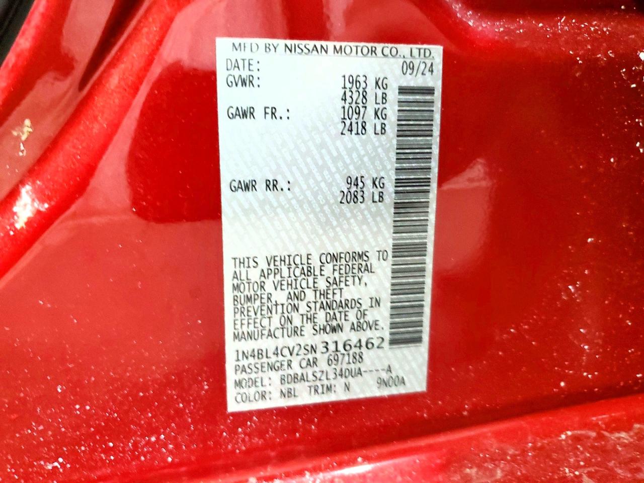 Nissan Altima Sr