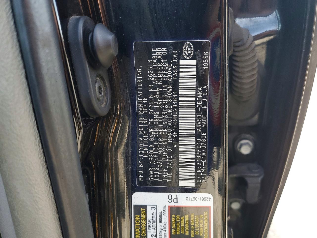 Toyota Camry Le