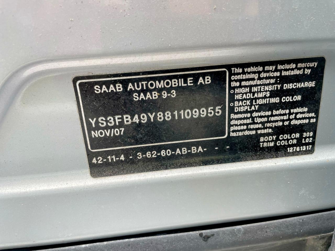 Saab 9-3 2.0t