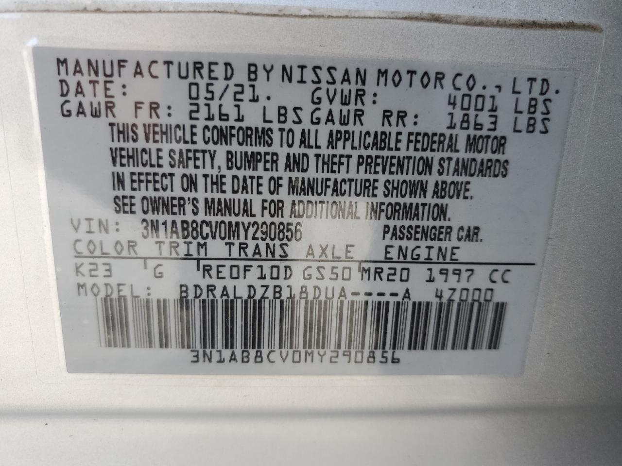 Nissan Sentra Sv