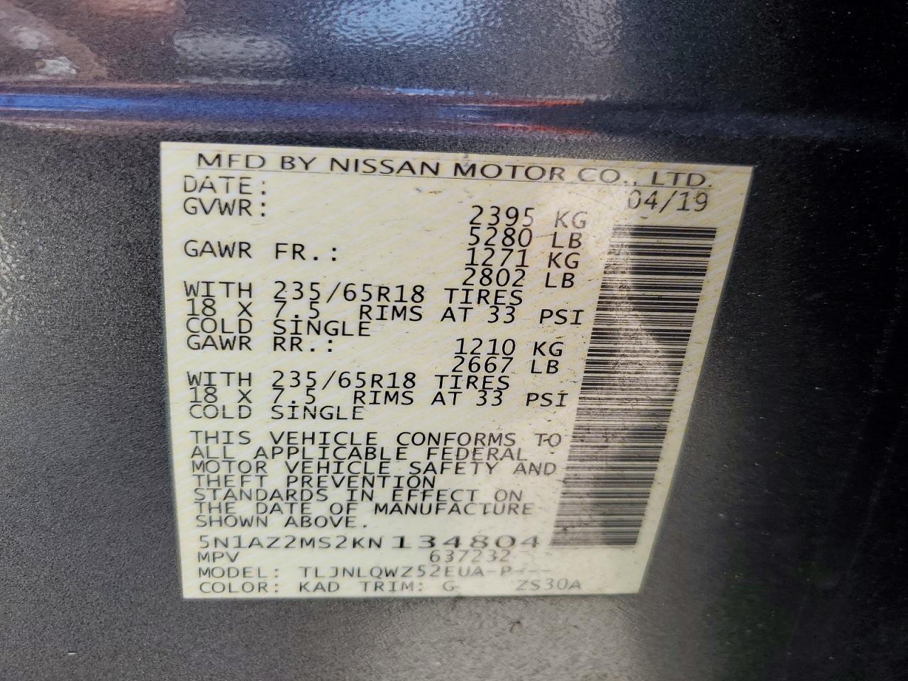 Nissan Murano Sv