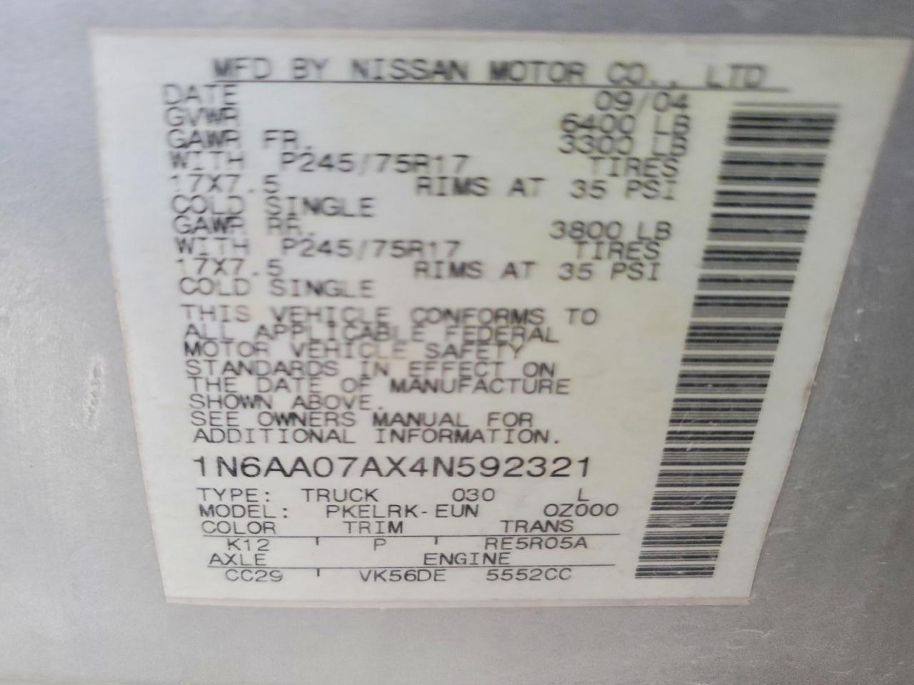 Nissan Titan Xe