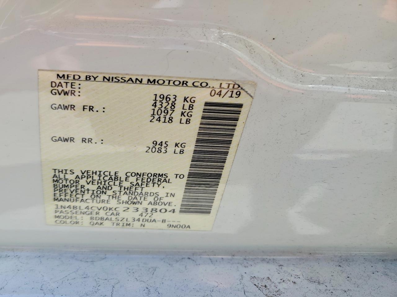 Nissan Altima Sr