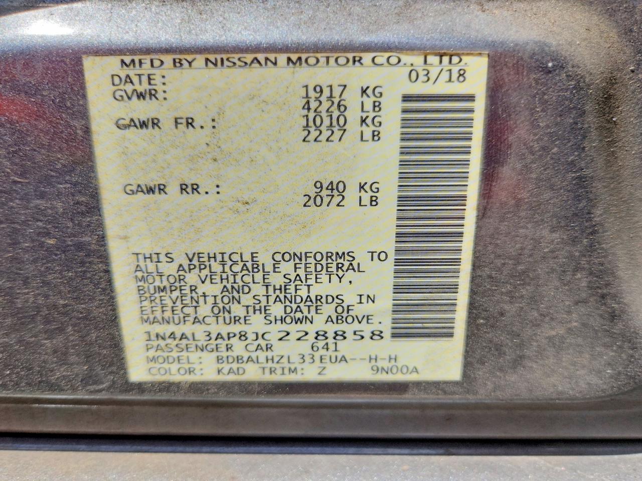 Nissan Altima 2.5 Sr