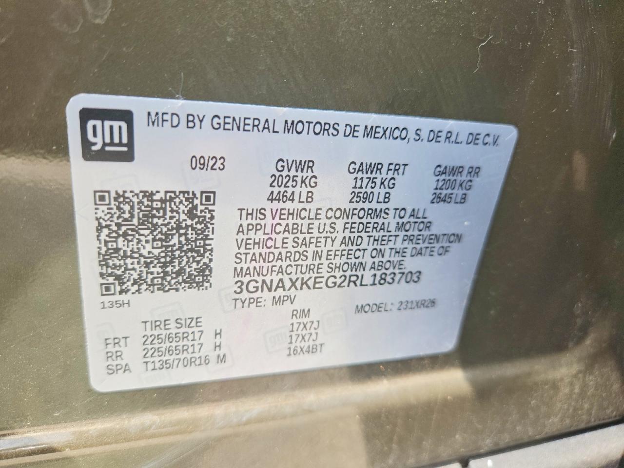 Chevrolet Equinox Lt