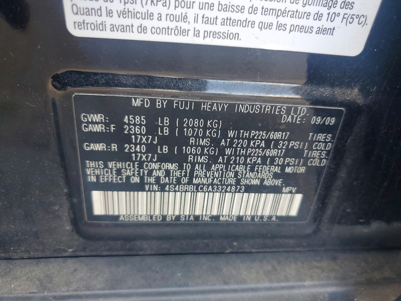 Subaru Outback 2.5i Limited