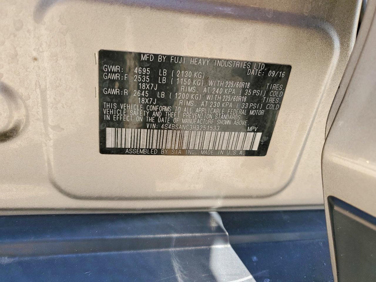 Subaru Outback 2.5i Limited