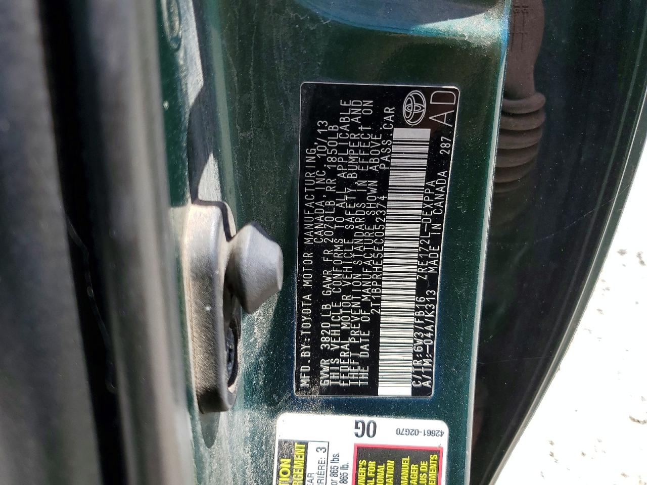 Toyota Corolla Le Eco Plus
