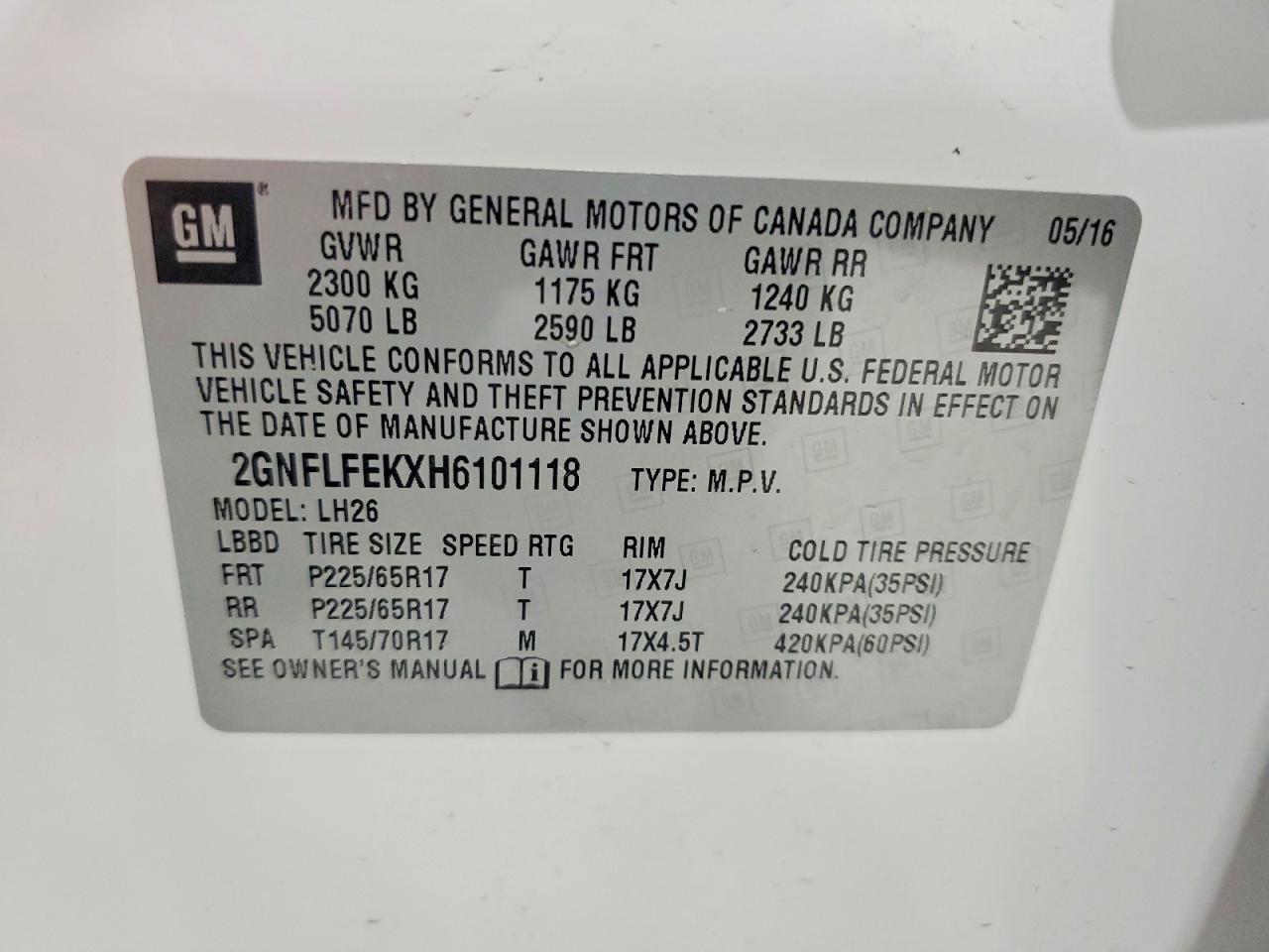 Chevrolet Equinox Lt