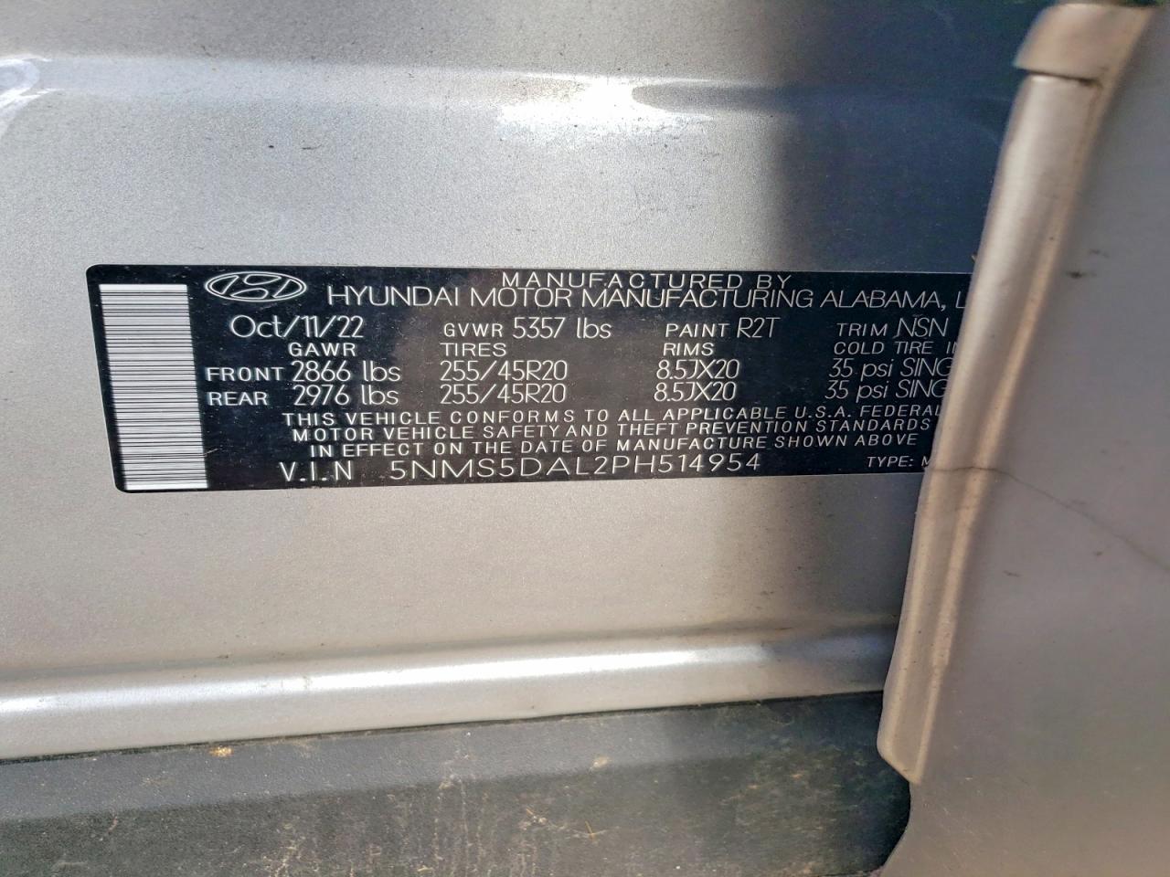 Hyundai SANTA FE Calligraphy