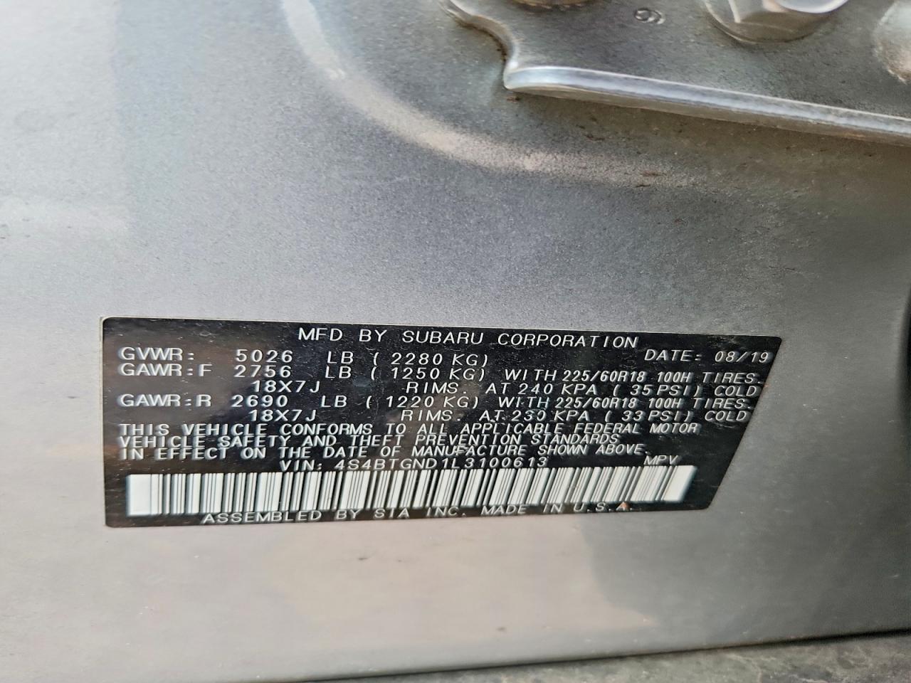 Subaru Outback Limited Xt