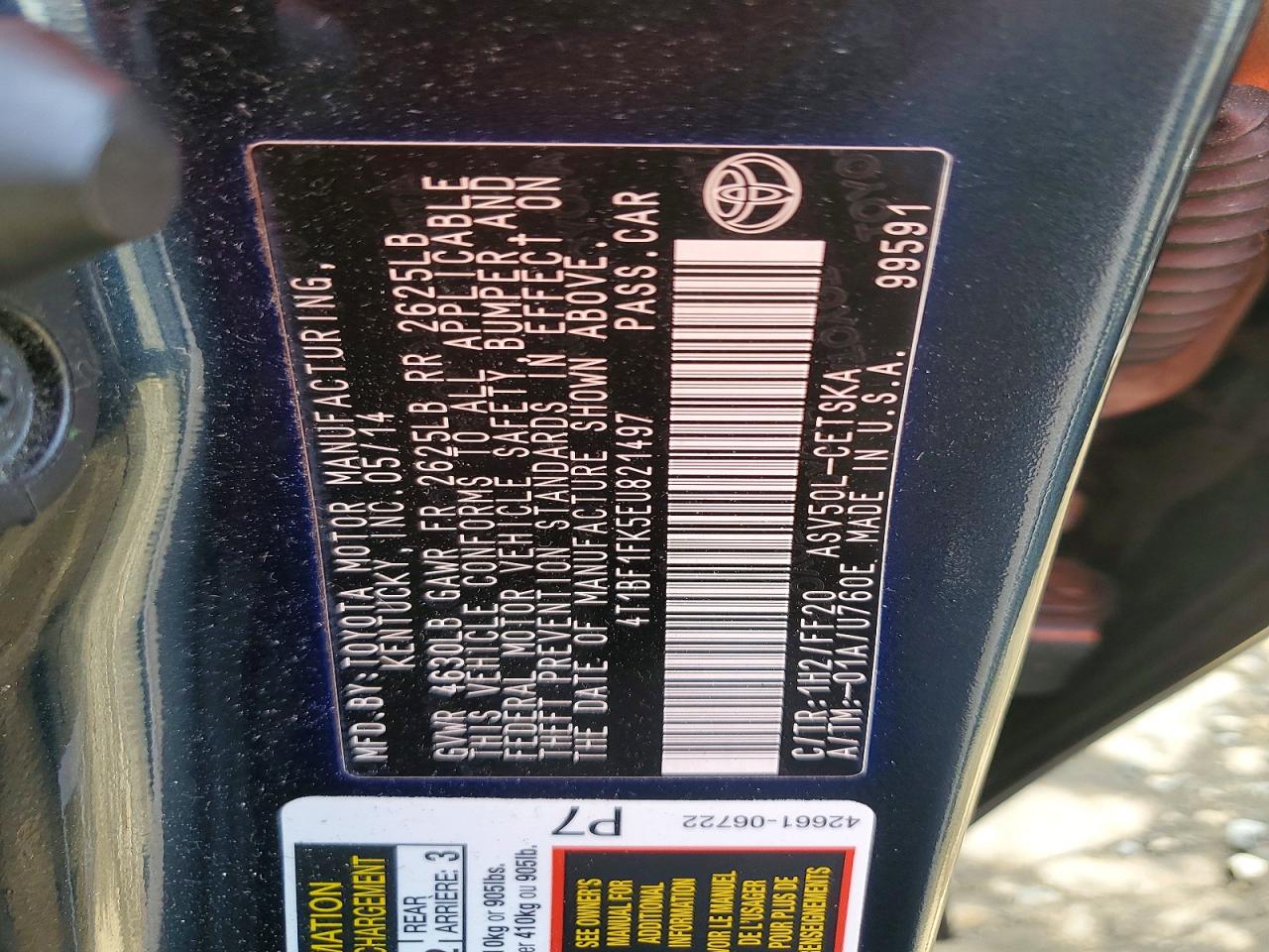 Toyota Camry Se