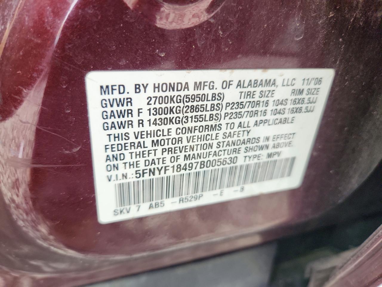 Honda Pilot Ex
