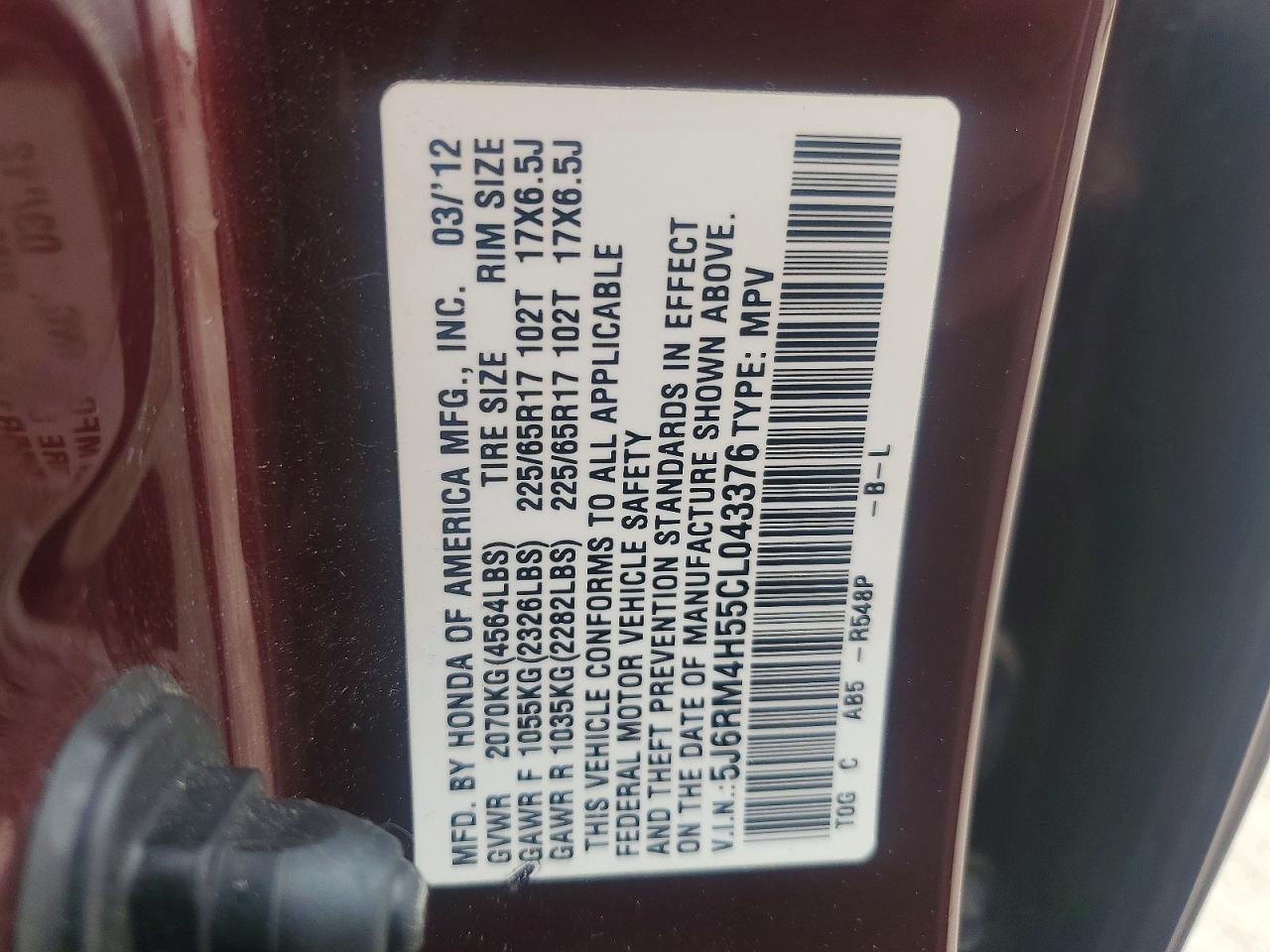 Honda Crv Ex