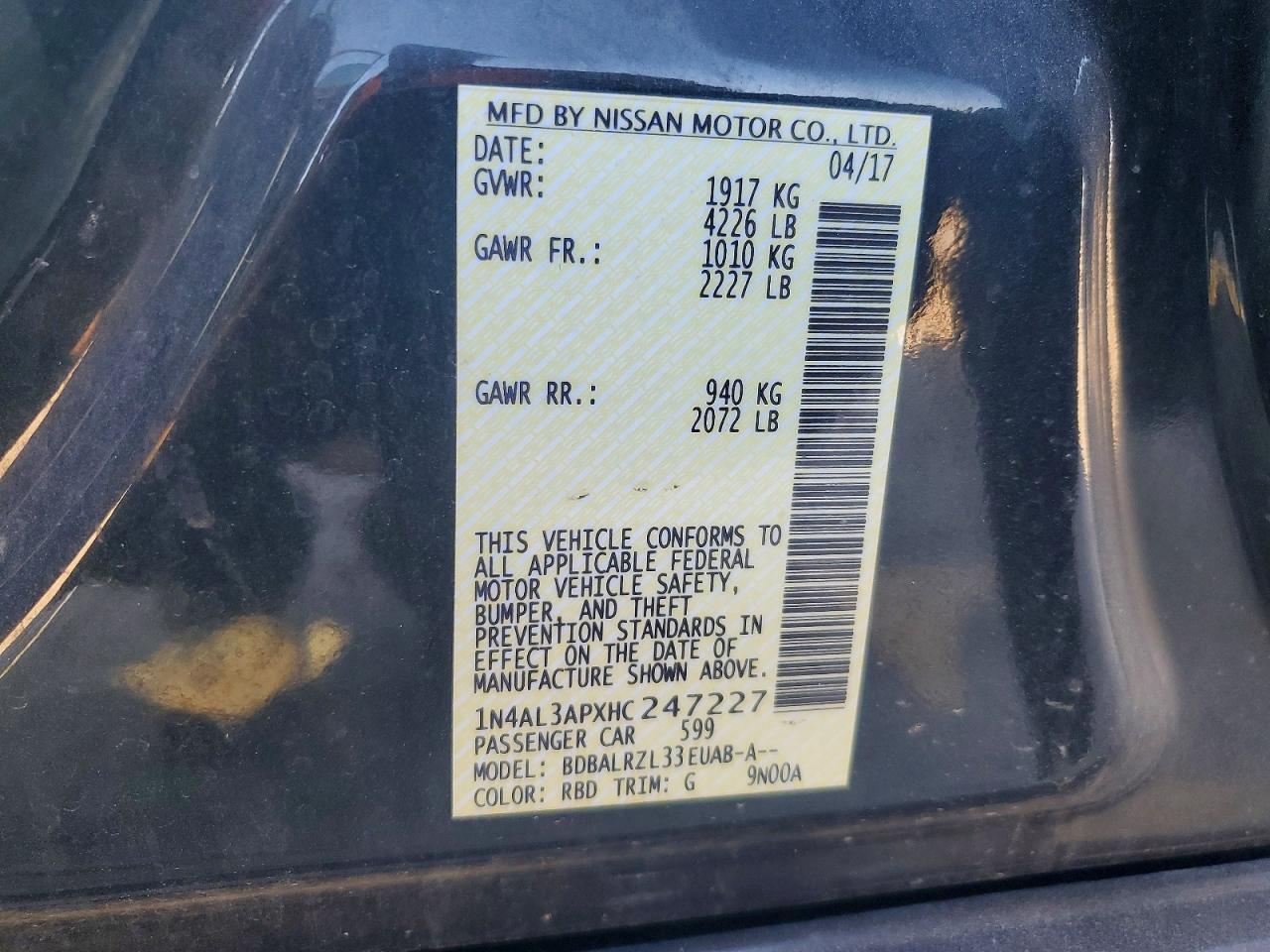 Nissan Altima 2.5 Sl