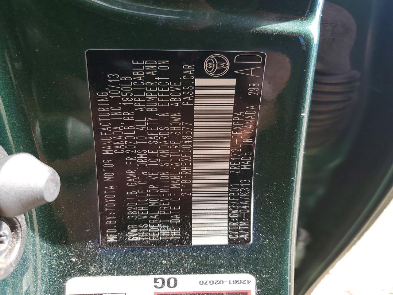 Toyota Corolla Le Eco Plus