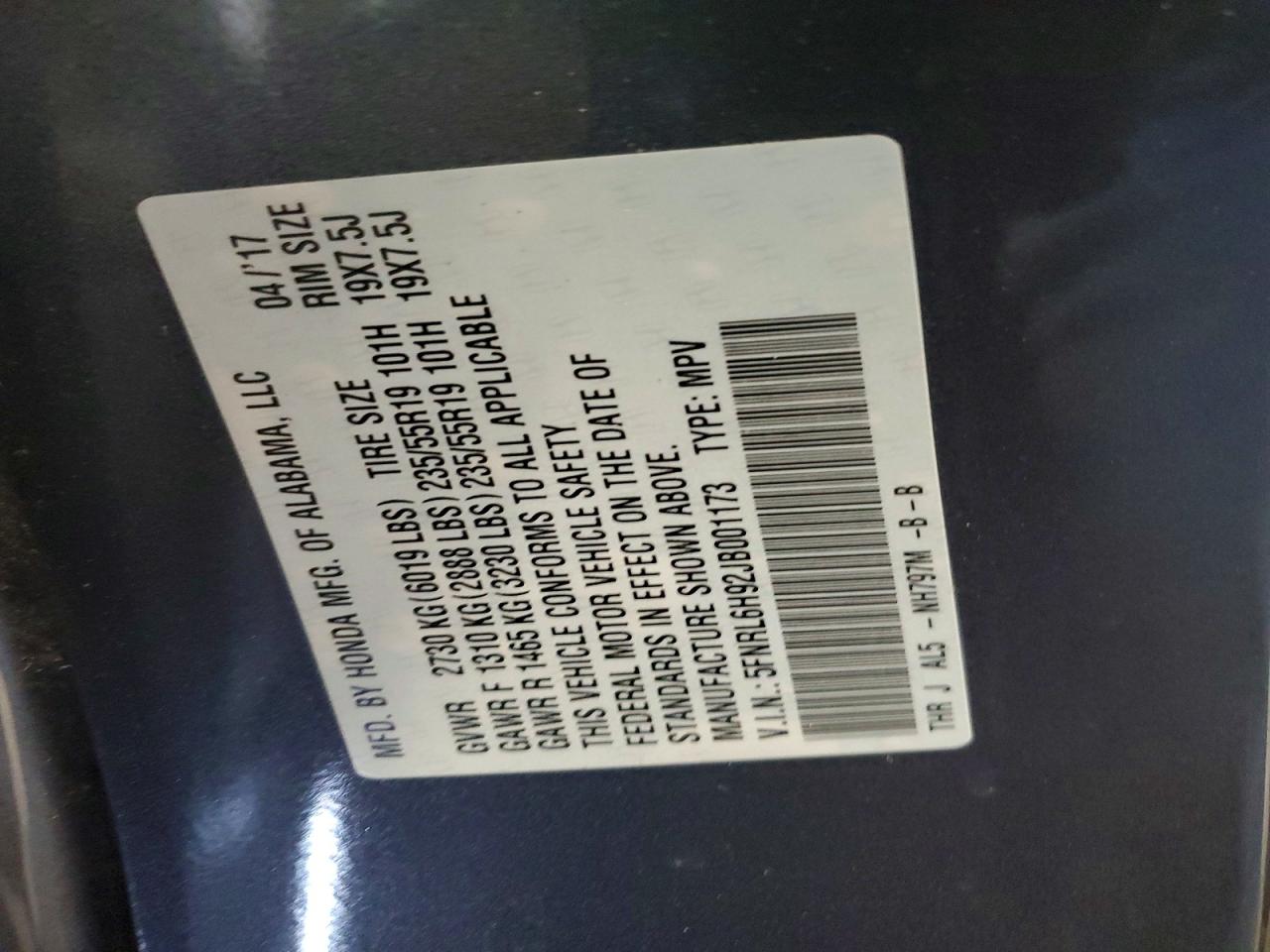 Honda Odyssey Elite