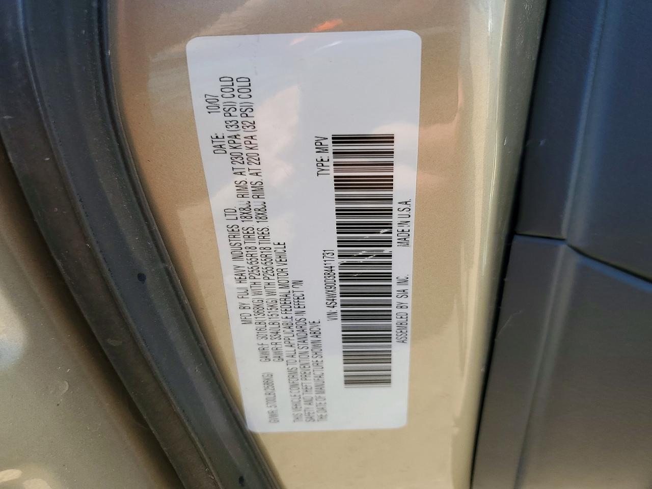Subaru Tribeca Limited