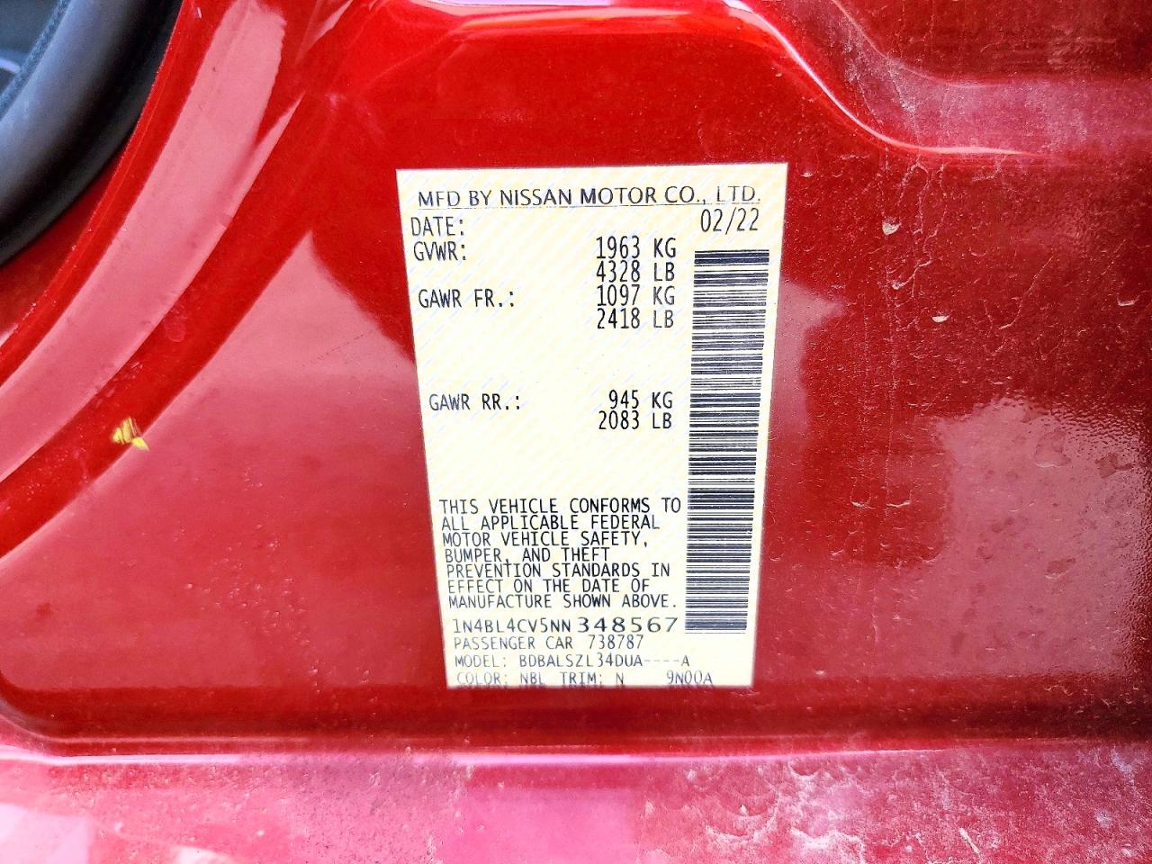 Nissan Altima Sr