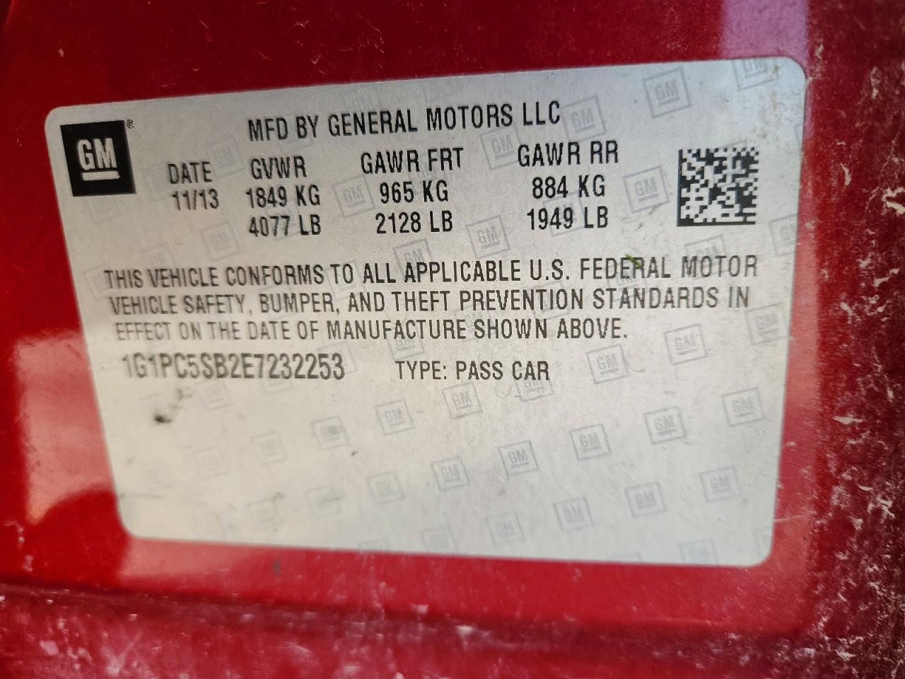 Chevrolet Cruze Lt