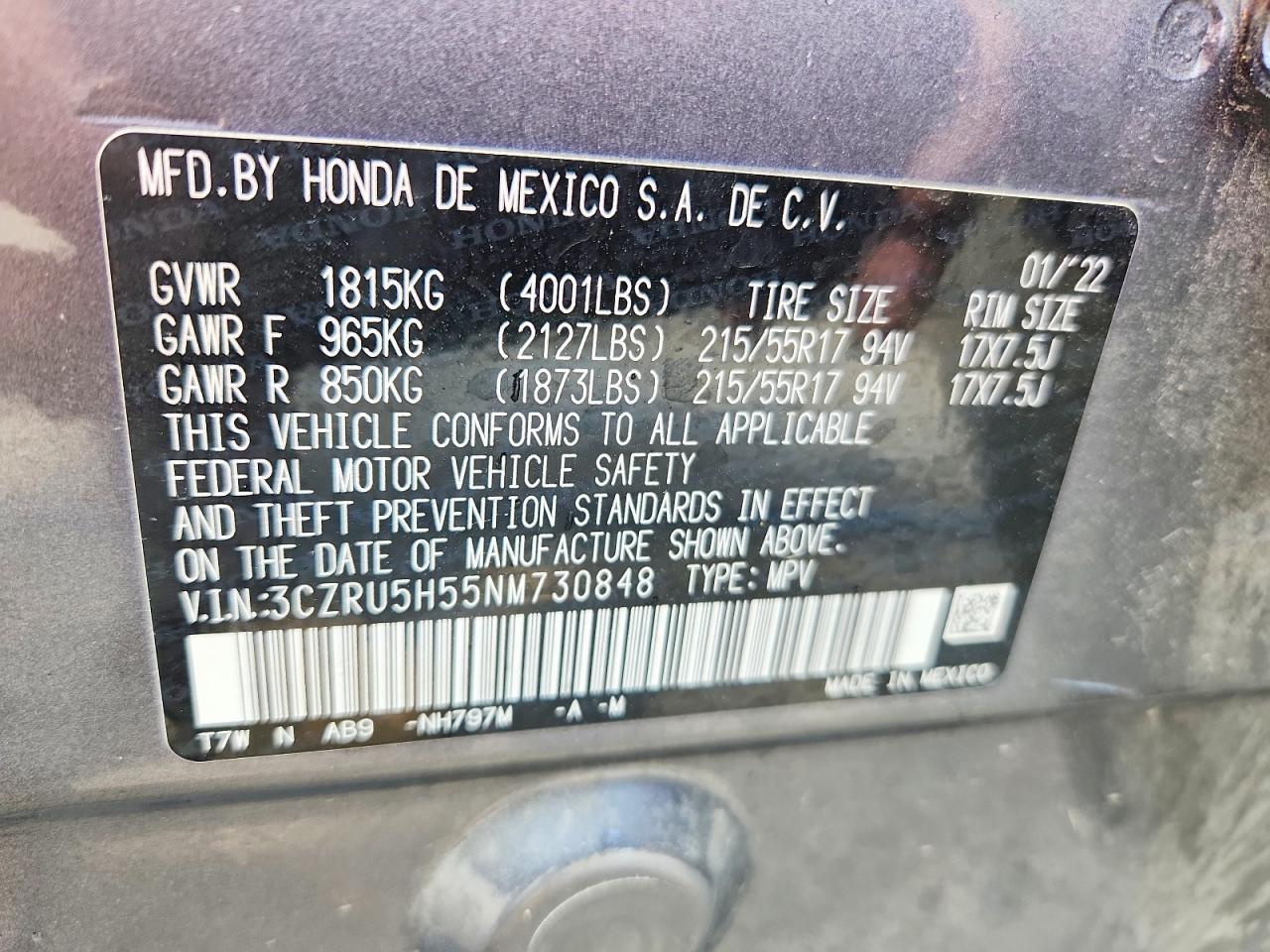 Honda HR-V Ex