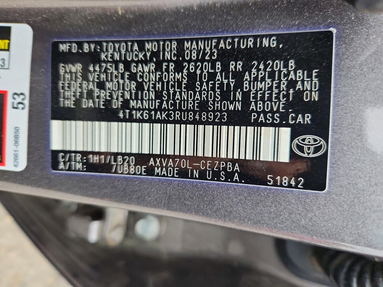 Toyota Camry Xse