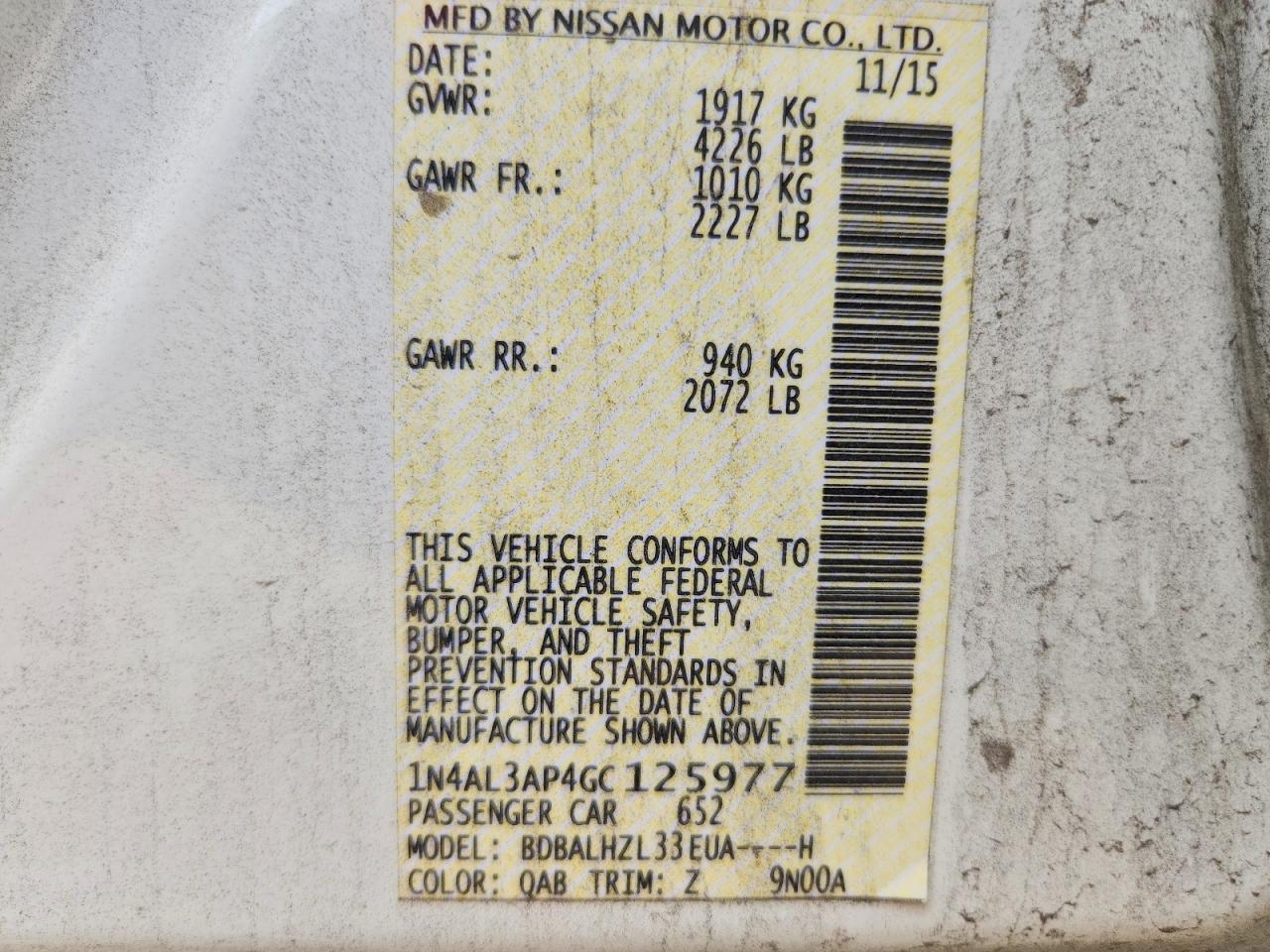 Nissan Altima 2.5 Sr