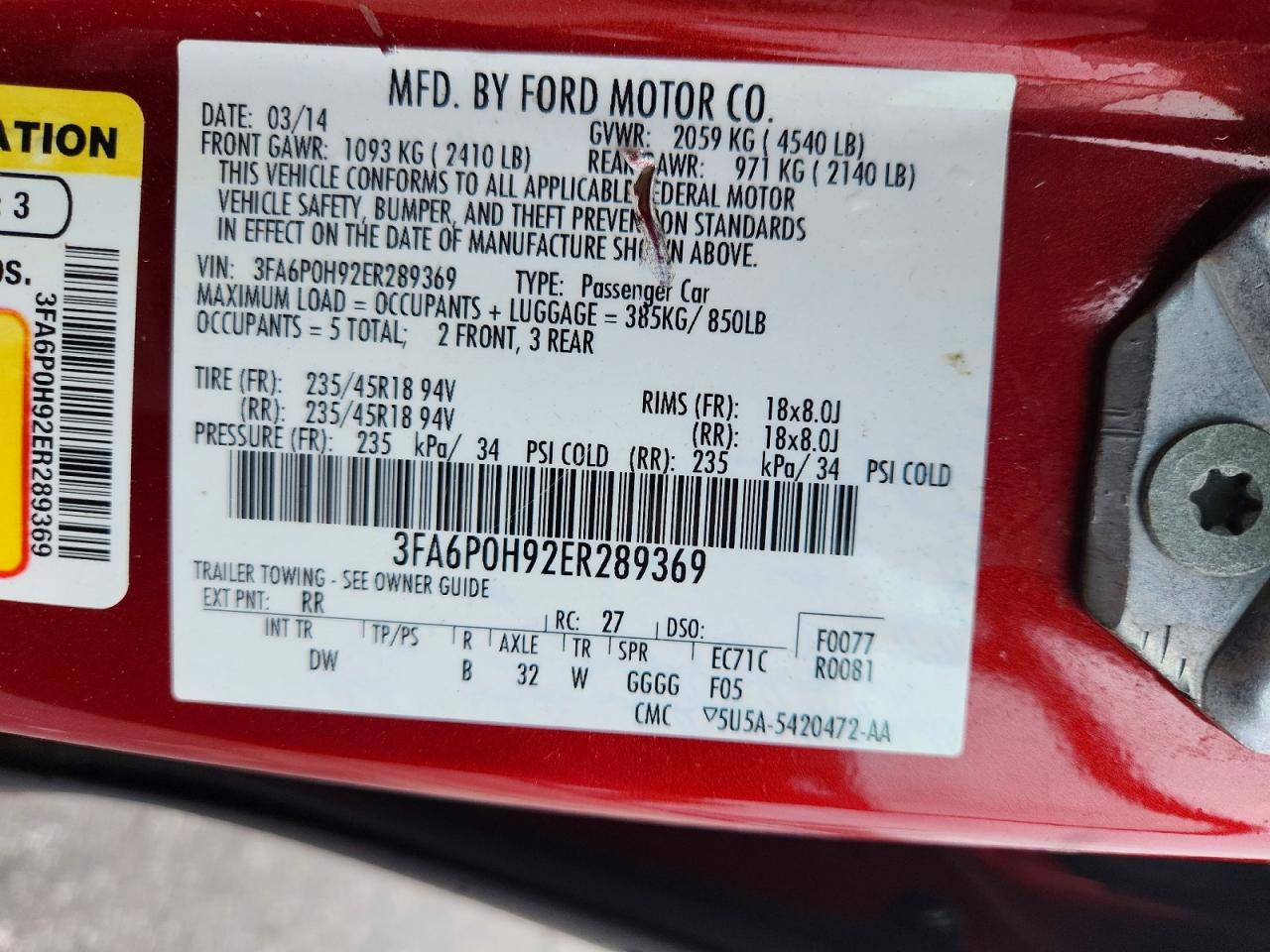 Ford Fusion Se
