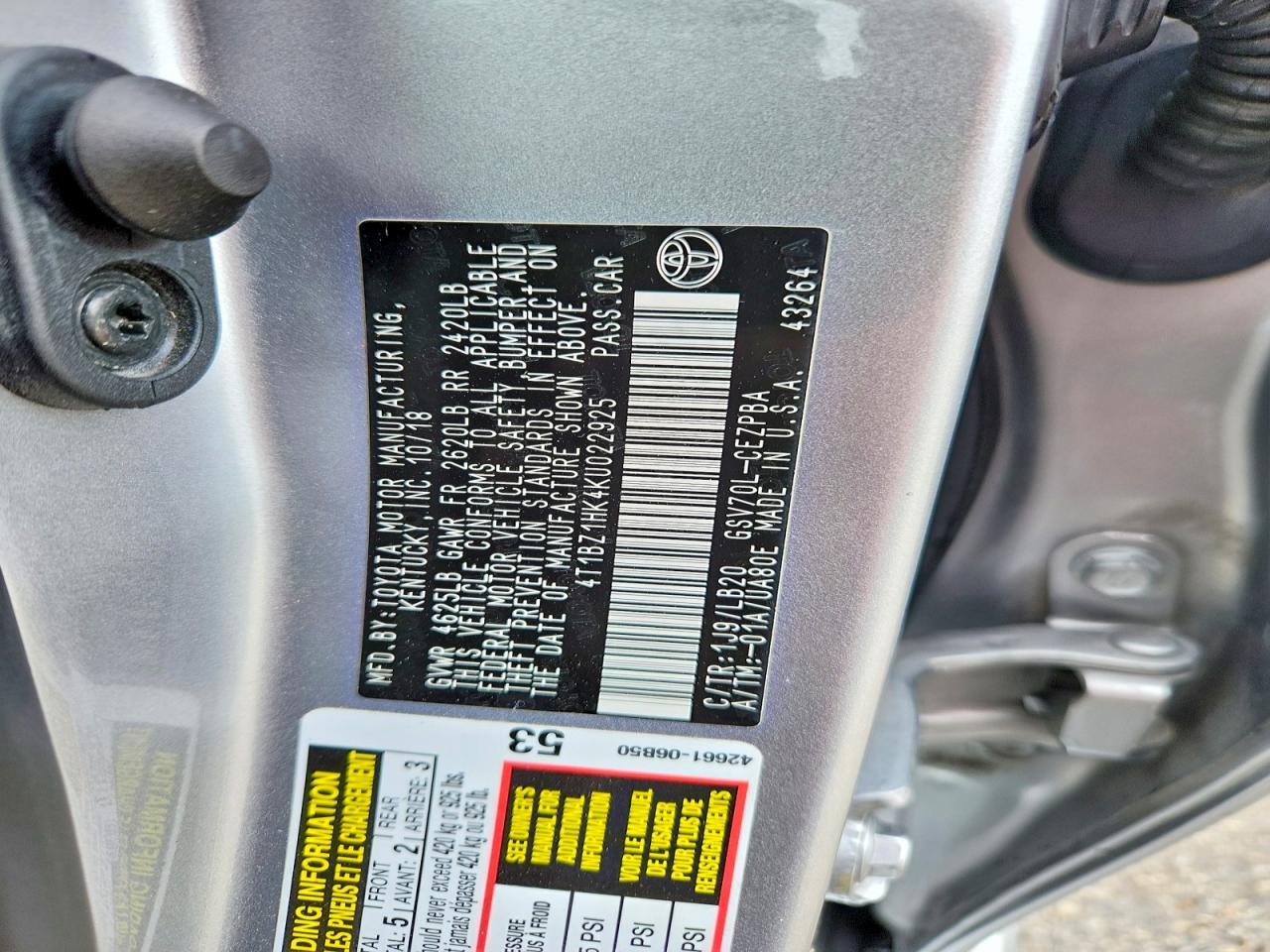 Toyota Camry Xse V6