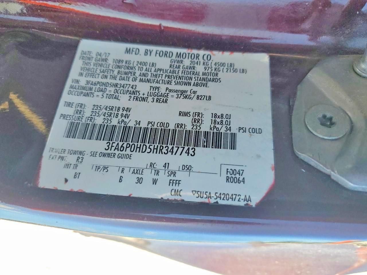 Ford Fusion Se
