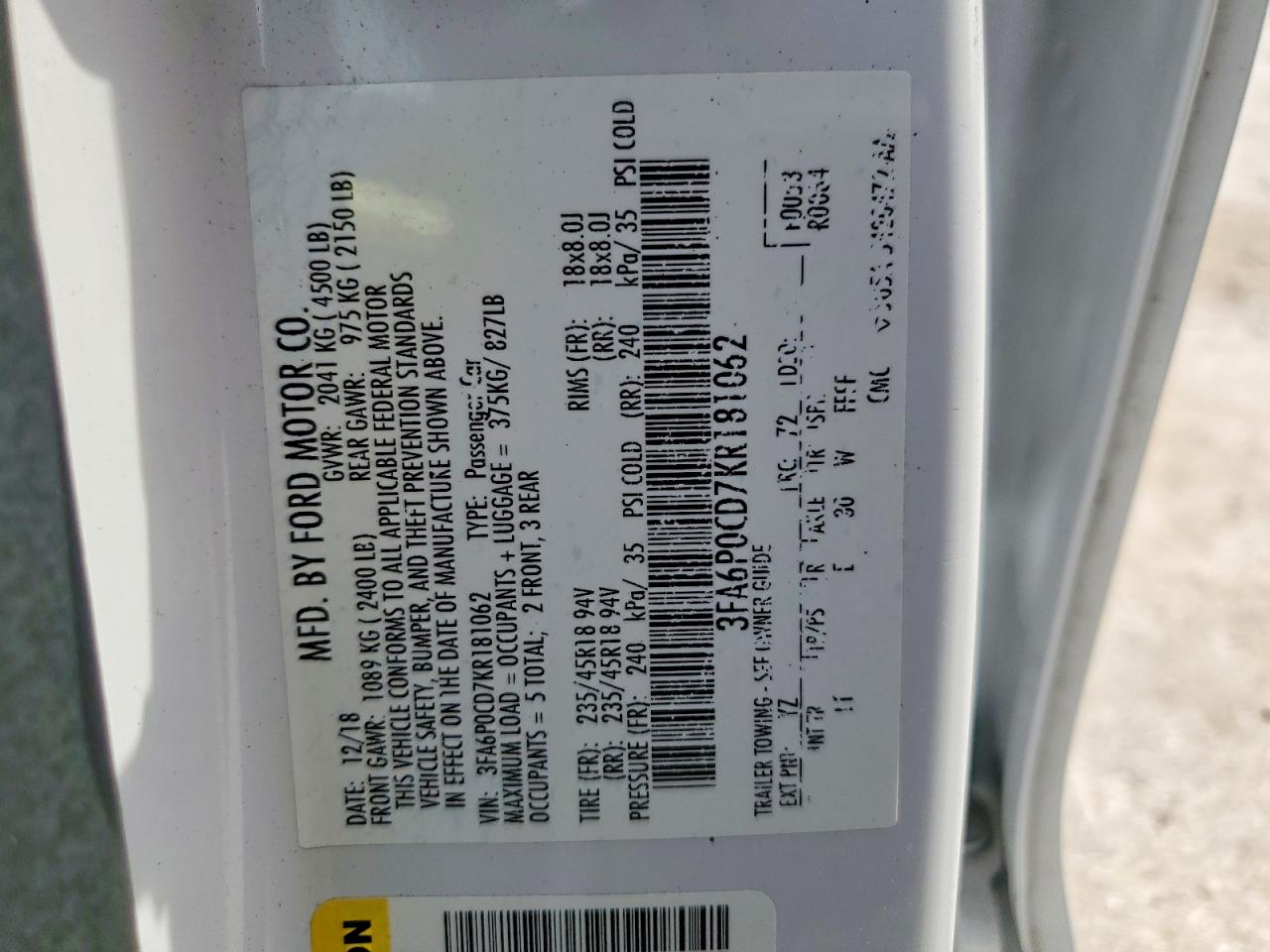 Ford Fusion Sel
