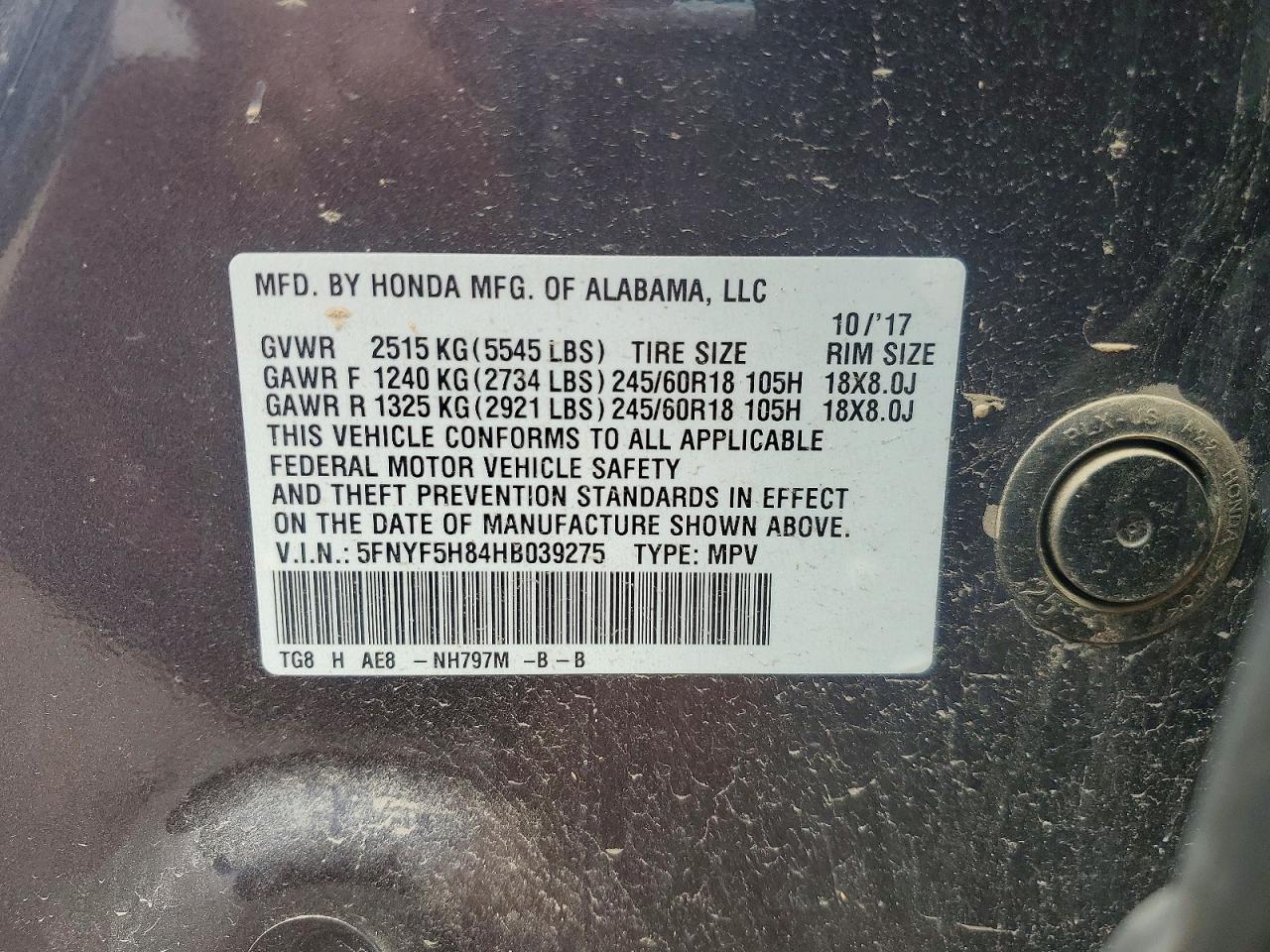 Honda Pilot Exl