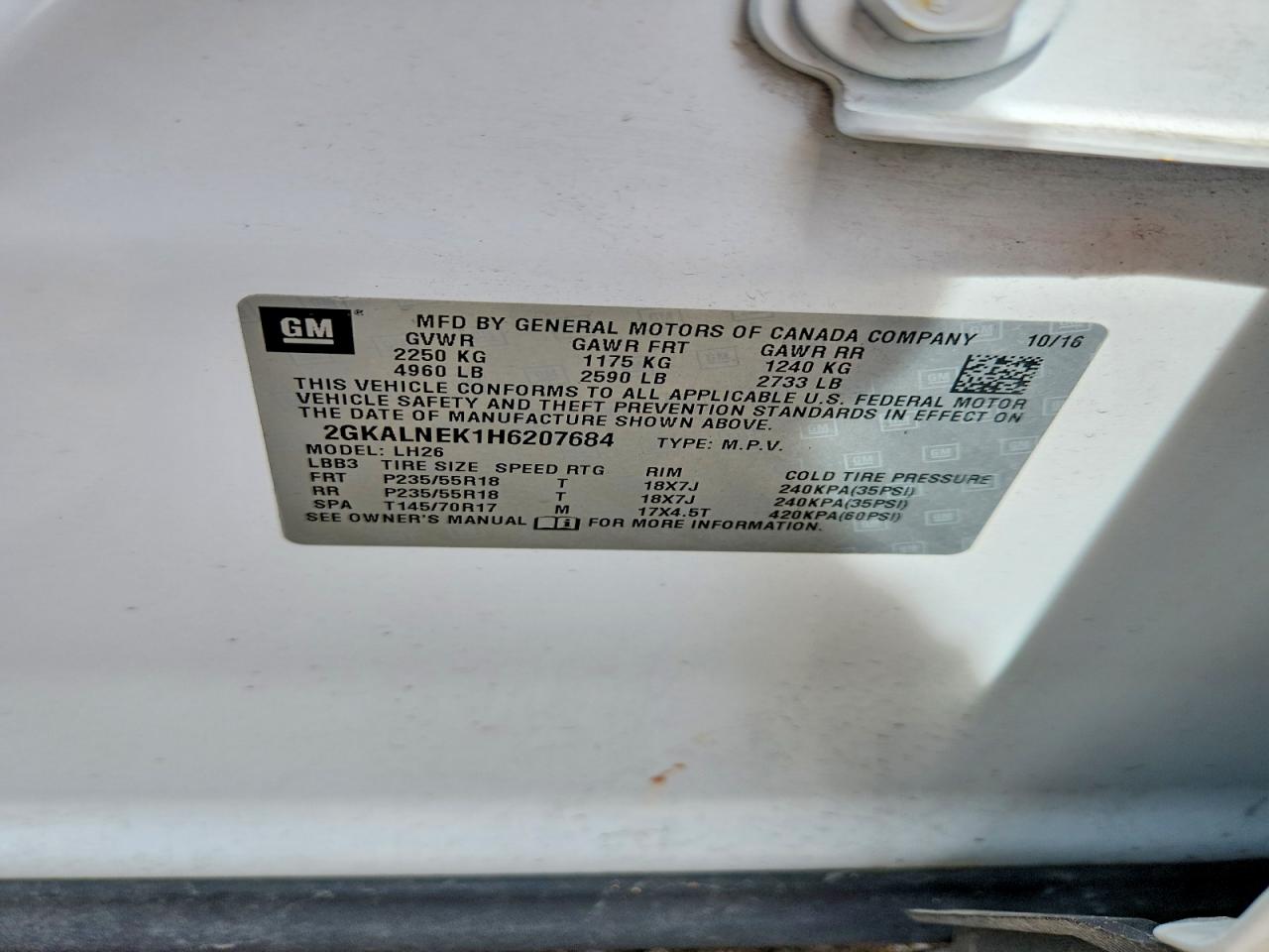 GMC Terrain Sle