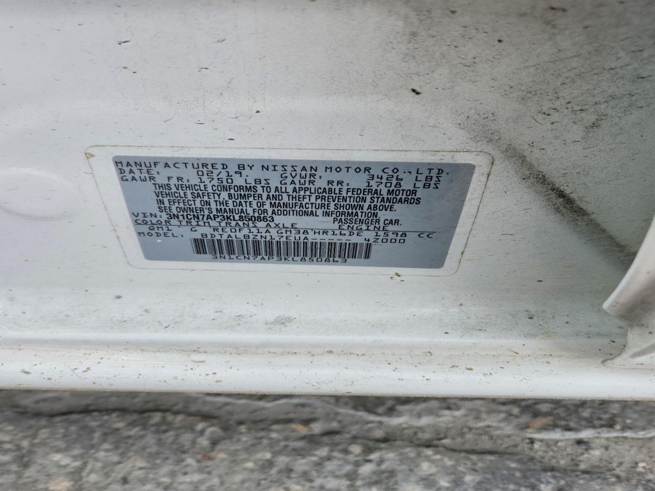 Nissan Versa Sv